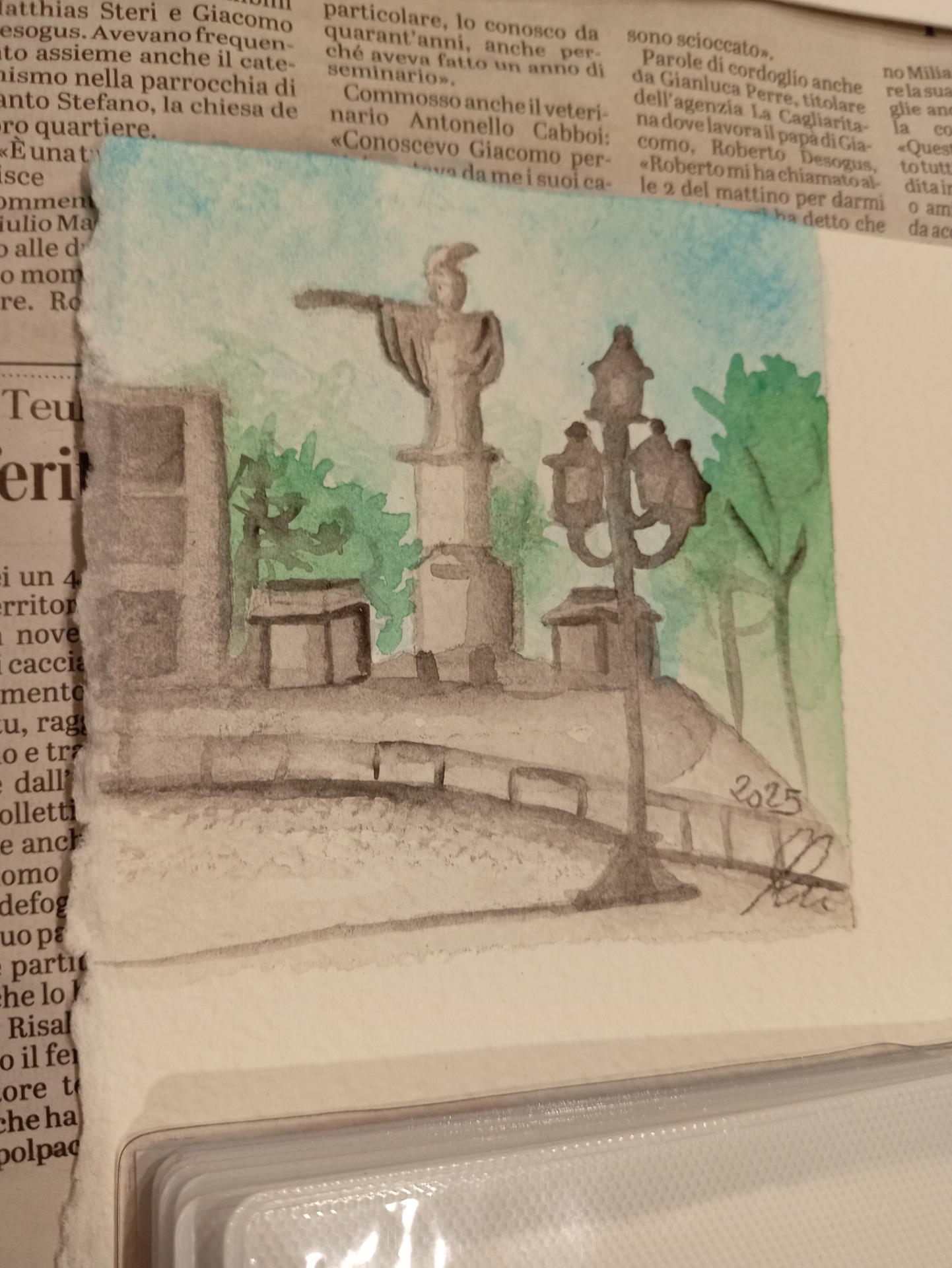 10x10cm _Centro storico Piazza Yenne è Cagliari100€