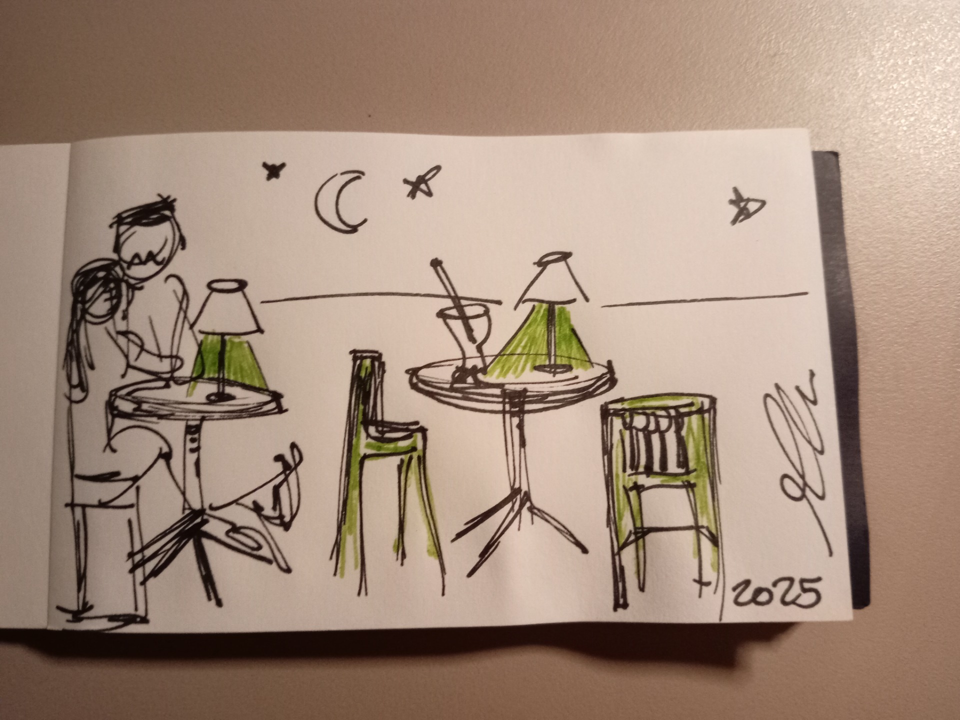 Locale Calamosca Cagliari_Tecnica Sketch a penna. 100€