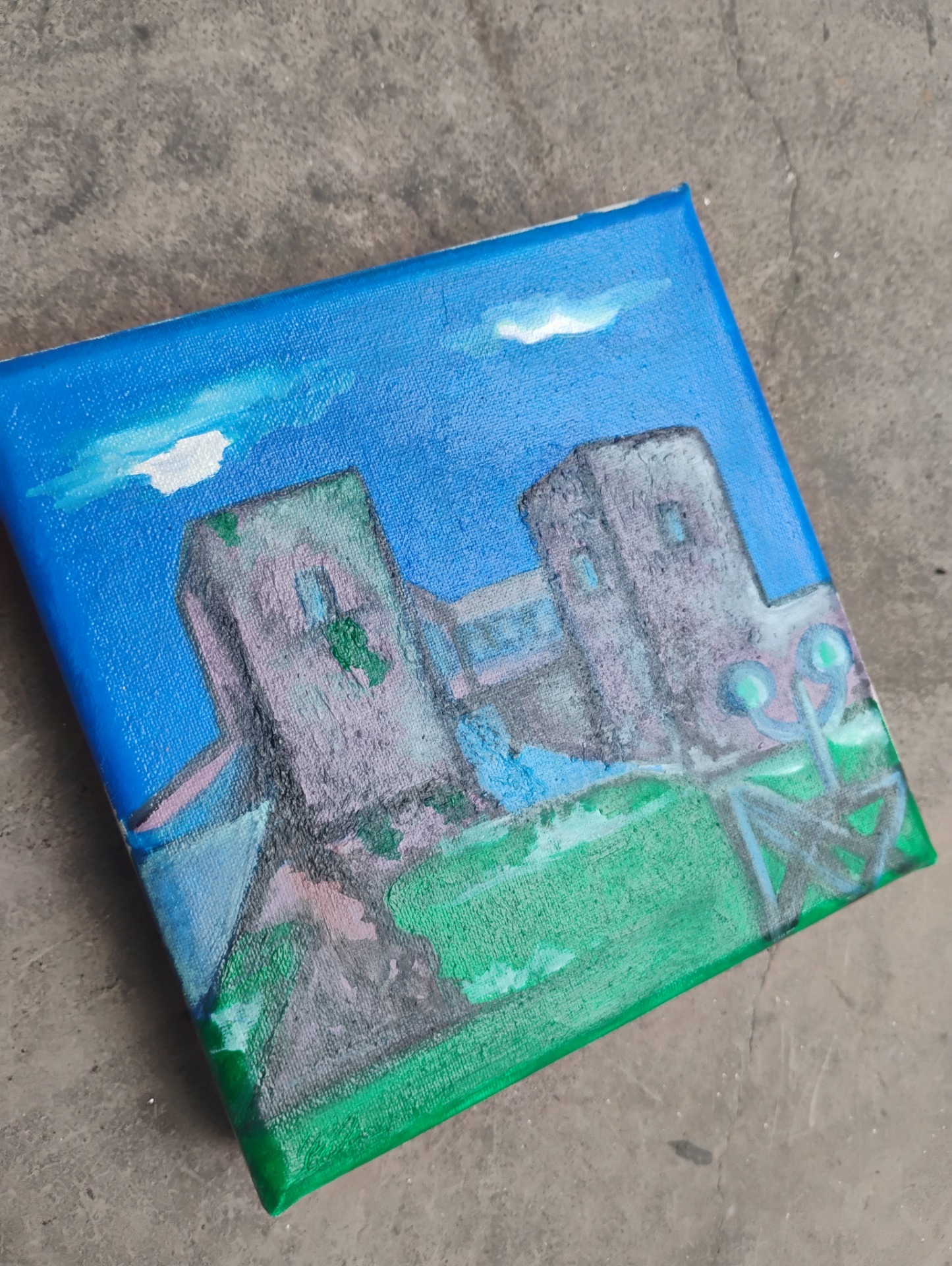 Castelli Medievali 300€ , 15x15cm